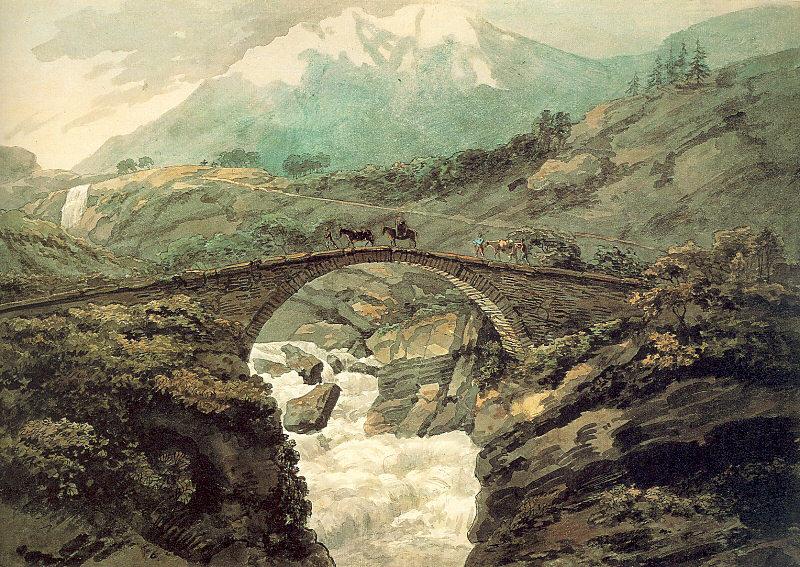 Pars, William Bridge near Mount Grimsel France oil painting art